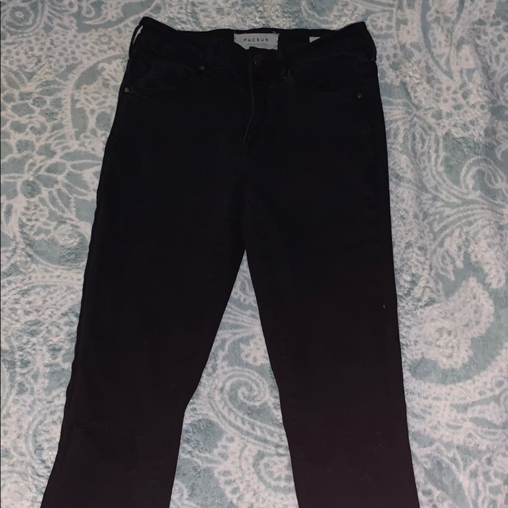 Ripped Knees Black Skinny Jeans